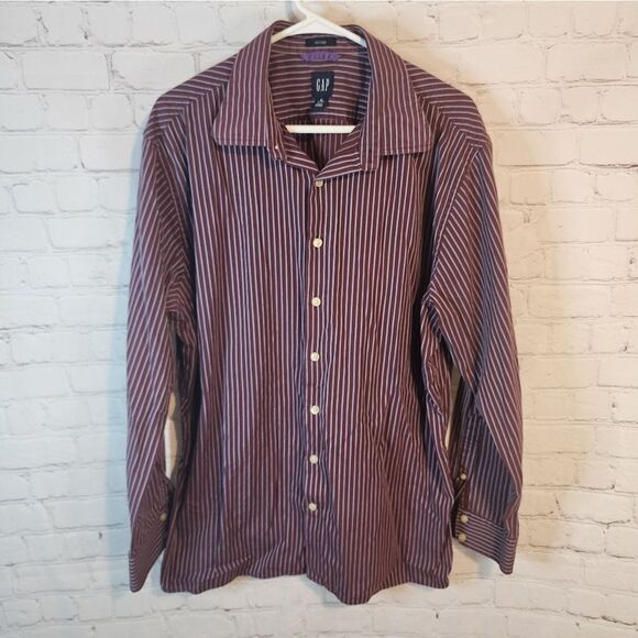 Men's Gap "Fitted" longsleeve button-down shirt, size XL - Picture 1 of 4